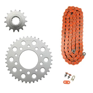 Orange 525x110 O-Ring Chain & 15/38 Sprockets for Honda NightHawk 750 1991-2003 - Imagen 1 de 1
