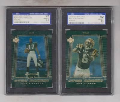 Lot of 2 - 2000 - Upper Deck Encore - ROOKIE CARDS - Todd Pinkston & Ron Dugans - Image 1 of 4