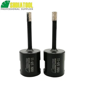 SHDIATOOL 2pcs 6mm Diamond Hole Saw Welded Drilling Core Bits Wet 5/8-11 thread - Picture 1 of 5