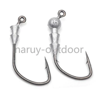 20 Stück Jigkopf Angelhaken Wacky Rig gewichtete Wurmhaken für Barsch Forelle - Bild 1 von 4