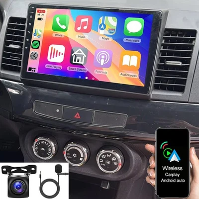 For Mitsubishi Lancer 2008-2017 Apple Carplay Android 15 Car Stereo GPS + Camera - Image 1 of 4