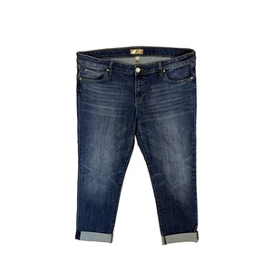 Jeans KUT from the Kloth donna taglia 14 Catherine Boyfriend blu denim elasticizzato - Foto 1 di 13