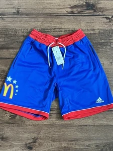 Adidas McDonalds All American Basketball Shorts ‘Blue Red’ (size mens S) - Picture 1 of 8
