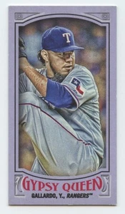 2016 TOPPS GYPSY QUEEN #110 YOVANI GALLARDO MINI VIOLA TEXAS RANGERS /250 - Foto 1 di 2