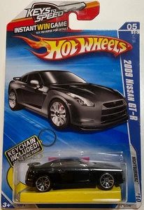 Nissan GT-R 2010 Nightburnerz 2009 llavero negro incluido difícil de encontrar Hot Wheels - Imagen 1 de 4