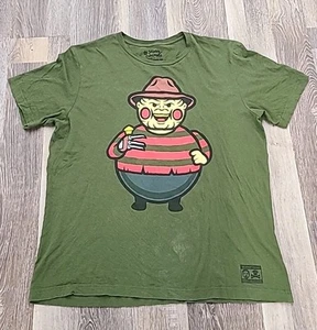 Johnny Cupcakes Freddy Krueger A Nightmare On Elm Street T Shirt Green Rare XL - Picture 1 of 5
