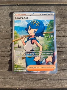 Lana's Aid 207/167 Sv06: Twilight Masquerade Full Art Holo Rare Pokemon TCG - Picture 1 of 2