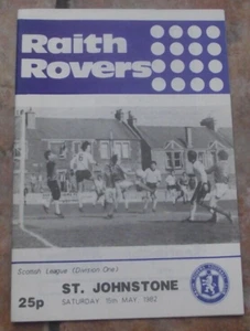 1981-82 (May) Raith Rovers v St. Johnstone - Scottish Division One - Picture 1 of 2