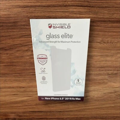 ZAGG Invisible Shield Glass Elite For iPhone 6.5 2019/Xs Max New In Box - Image 1 of 4