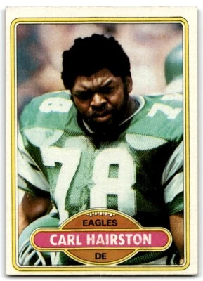 1980 TOPPS CARL HAIRSTON RC PHILADELPHIA EAGLES #92 - Image 1 of 2