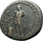 CARACALLA & JULIA DOMNA Marcianopolis Ancient 198AD Roman Coin w APOLLO i78948