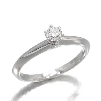 Tiffany & Co. Platin Krappenring Diamant US-Größe #4,75 D0,19ct Pt950 aufgear... - Bild 1 von 4