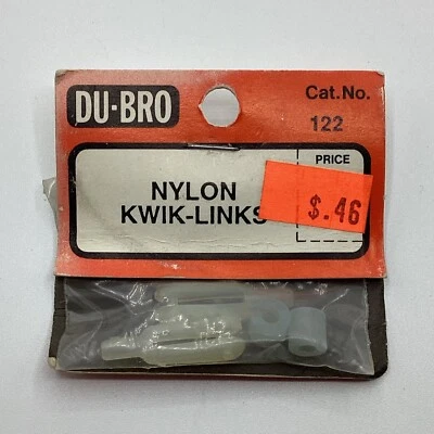 NOS Vintage Du-Bro Products Nylon Kwik-Links Catalog No. 122 Model RC Airplane - Image 1 of 4