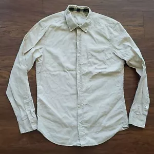 Burberry Classic Signature Cotton Mens Button Down Long Sleeve Size Small - Picture 1 of 6