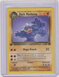 Pokemon Rocket 1st Edition Dark Machamp #27/82 Non-Holo WOTC TCG NEVER PLAYED  - Picture 1 of 2
