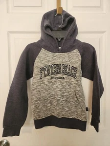 Fort Myers Beach Florida Youth Boys Hooded Pull Over Sweatshirt Size XS - 6/7 - Picture 1 of 6
