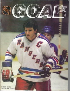 1982 10/9 Goal Magazine hockey Pittsburgh Penguins New York Rangers Barry Beck - Picture 1 of 2