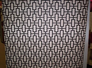 TAN AND BLACK GEOMETRIC  PREPASTED WALLPAPER # SH34508 - Picture 1 of 4