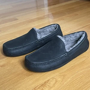 Ugg Ascot Suede Slippers Black US 11 - Picture 1 of 8