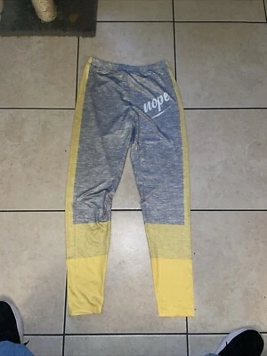 Leggings Mujer Nope Gris Y Amarillo Talla M Foto 1 de 4