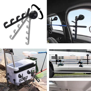 2 pezzi potente supporto canna da pesca ventosa supporto canna da pesca per auto / camion / SUV - Foto 1 di 11