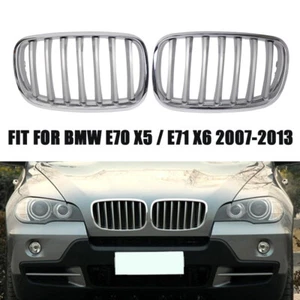 Chrome Car Front Kidney Grille Fit for BMW E70 X5 E71 X6 2007-2013 Grill - Picture 1 of 6