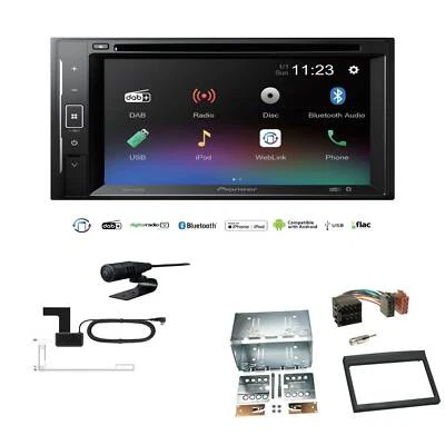 Pioneer Autoradio 2-DIN Bluetooth DAB für Porsche Boxster 1996-2004 schwarz - Bild 1 von 4