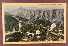 Aerial View of Mount Wilson Observatory, California - Linen Postcard
