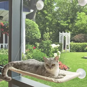 Katzenhängematte für Fenster, Hängebetten, Katzensonnenbett, Saugnäpfe platzsparend - Bild 1 von 9