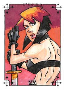  Dynamite 2020 Celebrate 25 Years of CHAOS! Sketch Card Ernest Romero a