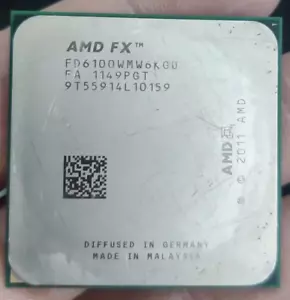 AMD FX-6100 AM3+ 3.3 0GHz 6C/6T 8MB 95W CPU Processor - Picture 1 of 1