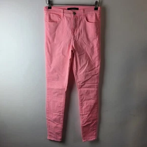J Brand Women Size 26 Neon Pink Guava Maria High Rise Skinny Denim Jeans Casual - Picture 1 of 12