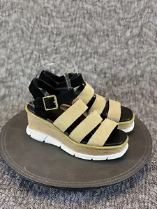 Sorel Joanie III Ankle Strap Wedge Sandals Women's 8.5 Olive Shade - Picture 1 of 7