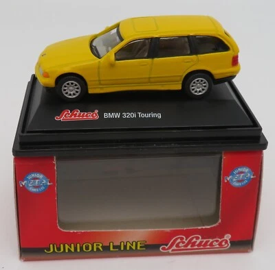 Micro IN Metallo Die Cast Schuco BMW 320I 320 i Touring Gialla 1/72 IN Box # - Immagine 1 di 4
