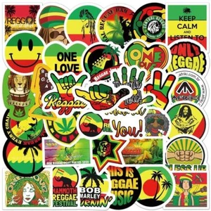 ⭐50 Stück Jamaica Peace / Jamaika Reggae Style Cartoon stickerbomb Aufkleber Set - Bild 1 von 6