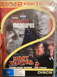 Desperate Measures / Most Wanted NEW region 4 DVD (2 discs) thriller movies - Picture 1 of 2