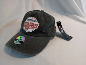 Minnesota Twins Three In Dad Hat Cap Baseball Faded grey - Picture 1 of 5