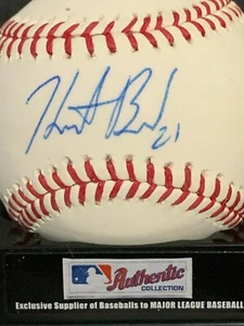 HEATH BELL NEW YORK METS / SAN DIEGO PADRES SIGNED OML BASEBALL - Picture 1 of 1