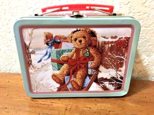 Party Pog Teddy Bear Lunch Pail, Free Shipping - Picture 1 of 7
