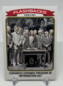 2023 Topps Heritage New Flashbacks #NF-9 Freedom of Information Act - Picture 1 of 2