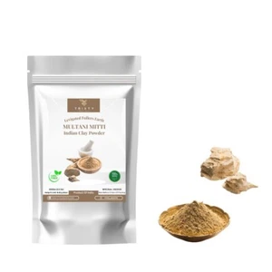 Multani Mitti Powder Fullers Earth Clay 100% Natural Indian Face & Bath 100 gm - Picture 1 of 3