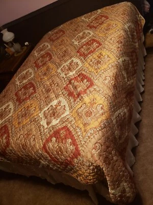 Cama doble/queen extendida y fundas a juego Foto 1 de 2