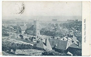 Hythe, Kent, from Church Hill, 1905 postcard - Picture 1 of 2