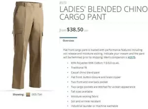 Pantaloni cargo donna tan cachi 2 4 6 8 12 14 orlati x 28 30 32 Edwards 8573 NUOVI - Foto 1 di 4