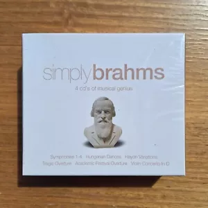 Simply Brahms 4 x CD Box Set 2007 BRAND NEW & SEALED - Picture 1 of 2