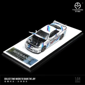 TIME MICRO 1:64 NISSAN GTR34 copertura aperta HKS modellino pressofuso auto giocattoli - Foto 1 di 3