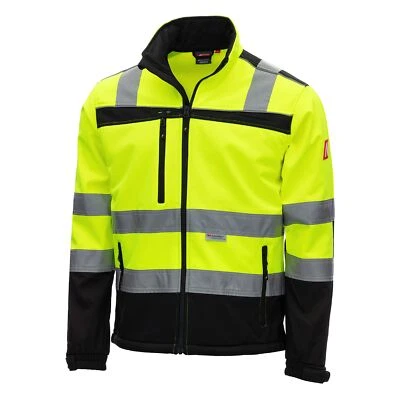 MOTION TEX VIZ Warnschutz Softshell-Jacke I Arbeitsjacke mit 3M Reflex-Streif... - Bild 1 von 4