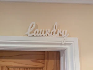 Laundry Door Sign, Laundry Sign, Door Topper, Custom Door Sign, Laundry Room - Picture 1 of 7