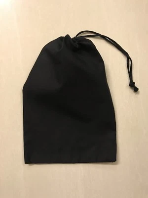 6"x10" Cotton Single Drawstring Muslin Bags (Black Color) - Image 1 of 4