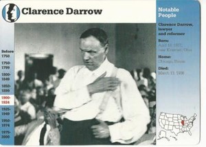 1995 Grolier, Story Of America Card, #12.02 Clarence Darrow